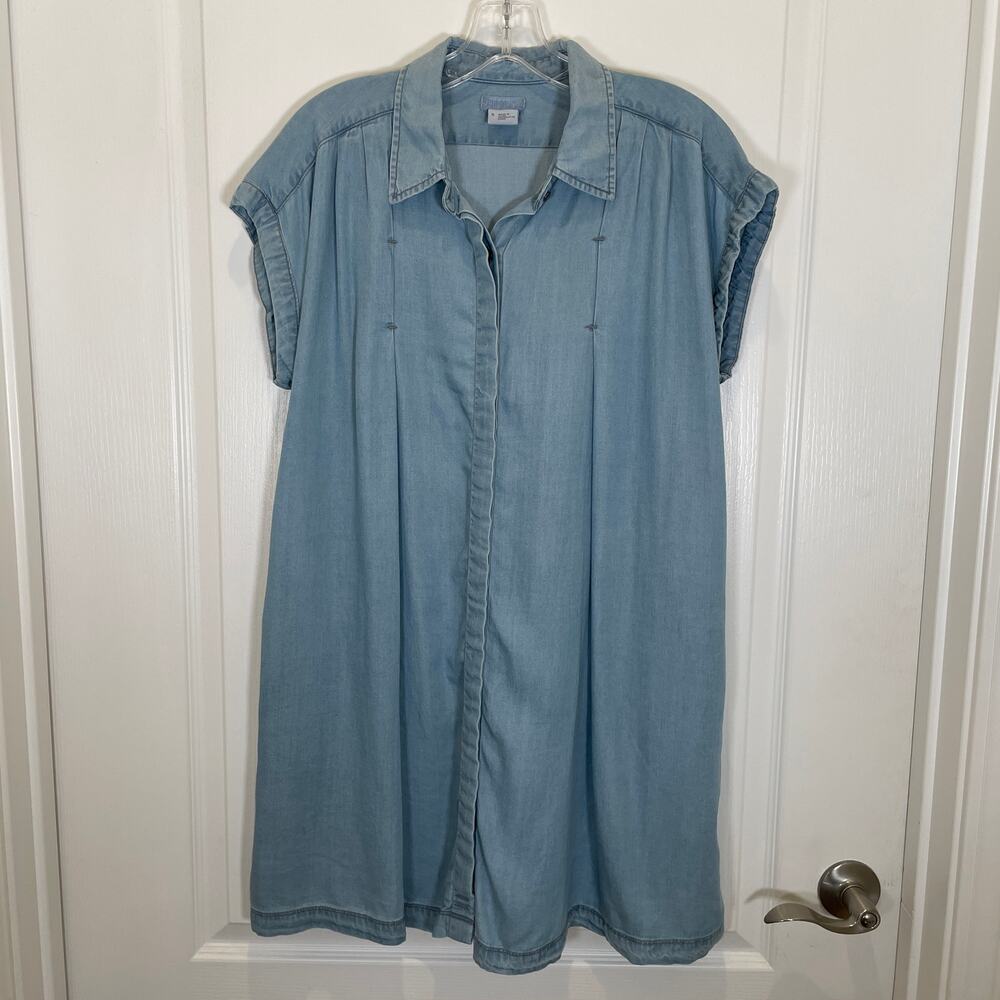 Urban Outfitters Cooperative Dress Chambray Blue Mini Shirtdress‎ Lyocell S